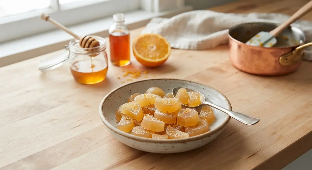 Homemade Orange Honey Gummies